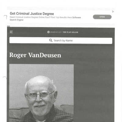 Van Deusen, Roger obit