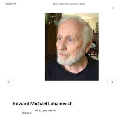 Lubanovich, Edward Michael obit