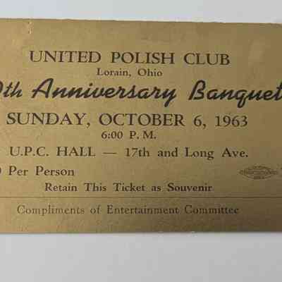 Ticket, U.P.C 50th