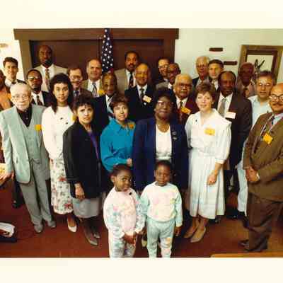 Meeting of Black and Latino Church Leaders on May 28, 1992 - Photograph