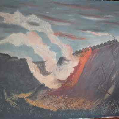 Dumping Slag Painting