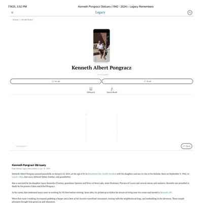 Pongracz, Kenneth obit
