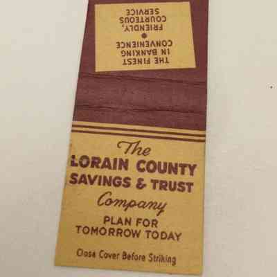 25 Match covers- Lorain County Savings & Trust Co.