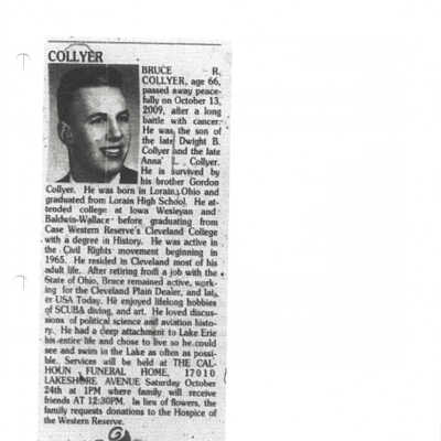 Collyer, Bruce R. obit