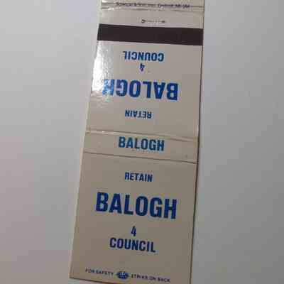 Retain Balogh for Council