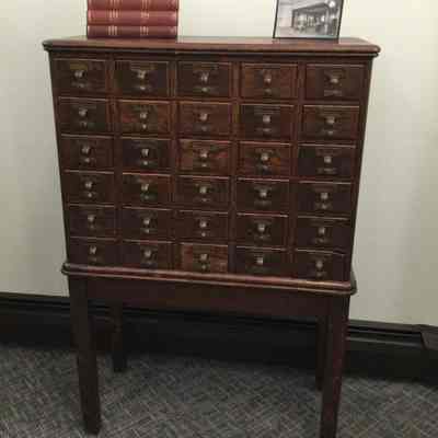Card Catalog Cabinet