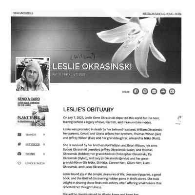 Wilson Okrasinski, Leslie