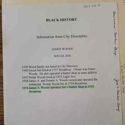 James Wood Social Inn Information