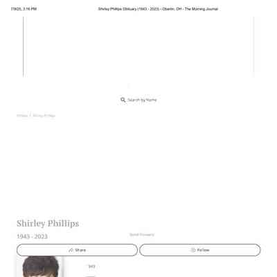 Phillips, Shirley Tellman Obit
