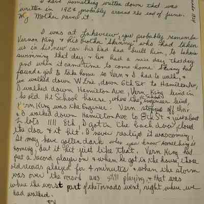 Tornado Account, Frank Towner