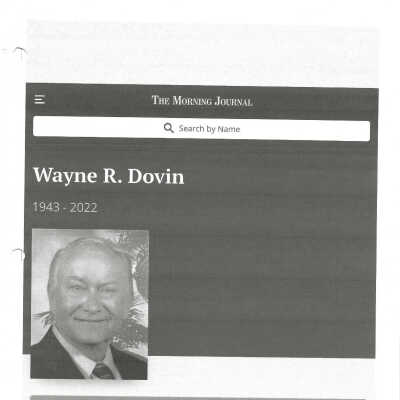 Dovin, Wayne R obit