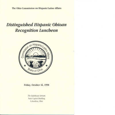 Distinguished Hispanic Ohioan Recognition Luncheon Program