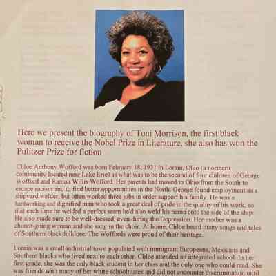 Toni Morrison Biography