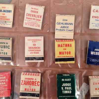 Matchbooks from Local Political Races