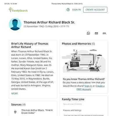 Black, Thomas Arthur