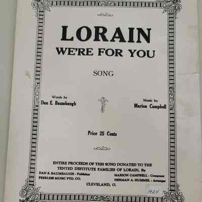 "Lorain We're For You" Song