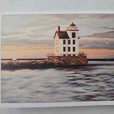 "Lorain Lighthouse at Twilight"
