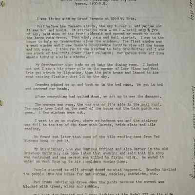 Tornado Account by Harry Groene