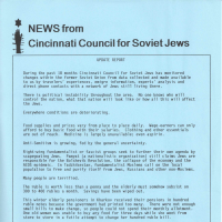 NEWS from Cincinnati Council for Soviet Jews