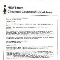 NEWS from Cincinnati Council for Soviet Jews