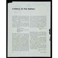 Letters to the editor by Adele and Joel Sandberg (box 1, folder 6)