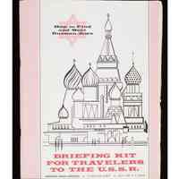 American Jewish Congress, N.Y.—briefing kit for travelers to the USSR. [Box 3, folder 36]