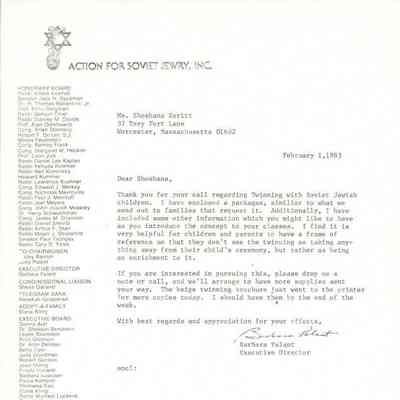 Boston Action for Soviet Jewry folder thumbnail.