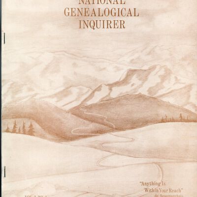 National Genealogical Inquirer, Vol. 2, No. 4, Winter 1978