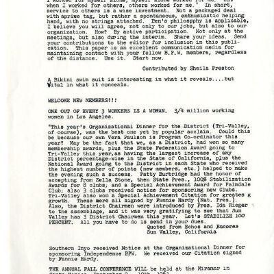 2004.14.138: Whitney Peeks Newsletter, June 22, 1961, pg. 2: Resolution: 150 dpi