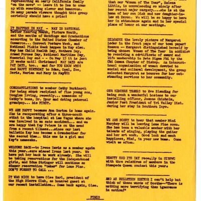 2004.14.117: Whitney Peeks newsletter, May 1959, pg. 3: Origformat: Artifact; Resolution: 150 dpi