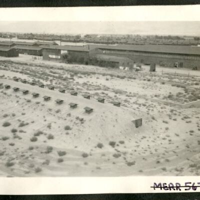 Photograph of vegetable cellars at Manzanar