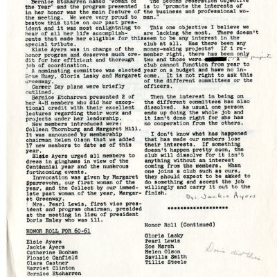 2004.14.136: Whitney Peeks Newsletter, March 23, 1961, pg. 2: Resolution: 150 dpi