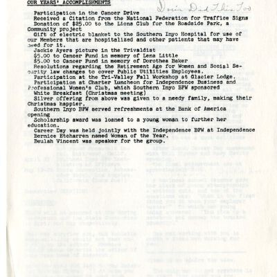2004.14.136: Whitney Peeks Newsletter, March 23, 1961, pg. 3: Resolution: 150 dpi