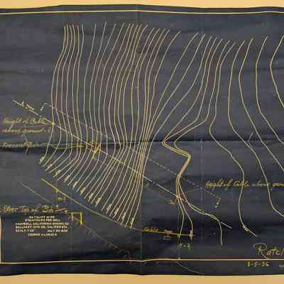 Ratcliff Mine, 5' Contours for Mill, Campbell California Mining Co., Ballarat, Inyo Co., California