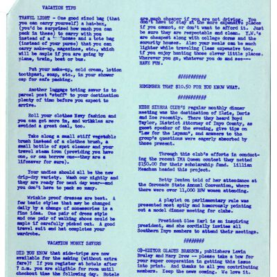 2004.14.118: Whitney Peeks newsletter, June 1959, pg. 3: Origformat: Artifact; Resolution: 150 dpi