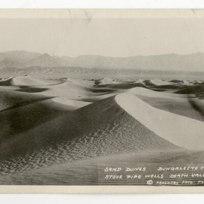 Sand Dunes, Bungalette City, Stove Pipe Wells, Death Valley, Calif.