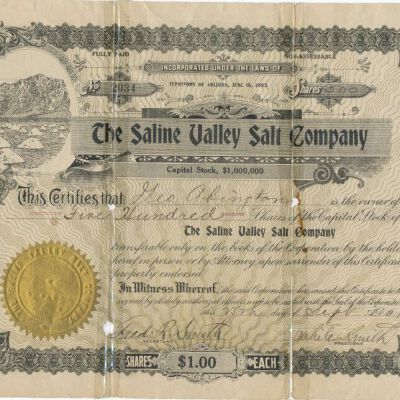 Certificate, Stock