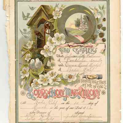 Certificate, Marriage