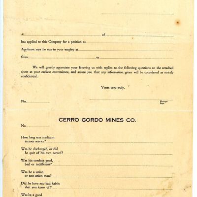 Application, Employment