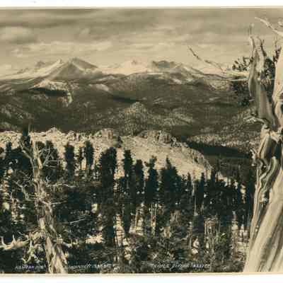 Kaweah Mts., Lippincott 12,263 Ft., Triple Divide 12,651 Ft.