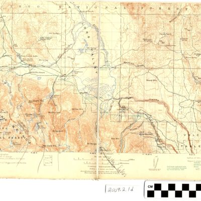 2009.2.1d S half Mt. Morrison 15' USGS topo map: Copyright: ECM; Origsize: 16 x 20"; Origformat: Artifact