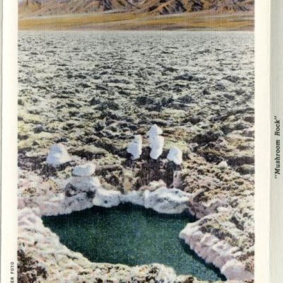 Salt Pool in Salt Beds, Telescope Peak in Distance