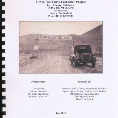 Eichbaum Toll Road Historic Context Report: Towne Pass Curve Correction Project