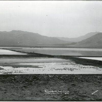 Saline Valley Salt Fields Vats in foreground