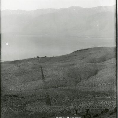 Saline Valley Salt Field Looking West Towards Sta. 29 near Sta. 28