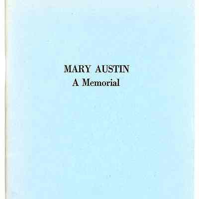 Mary Austin: A Memorial