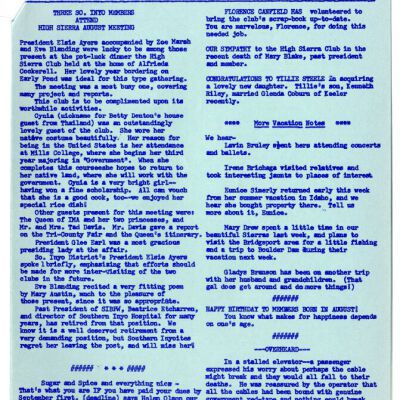 2004.14.120: Whitney Peeks newsletter, August 1959, pg. 2: Origformat: Print-Photographic; Resolution: 150 dpi