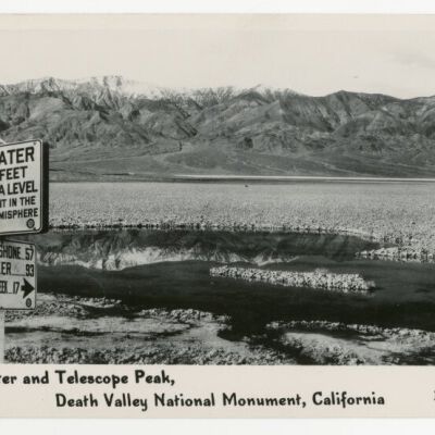 Bad Water and Telescope Peak, Death Valley National Monument, California