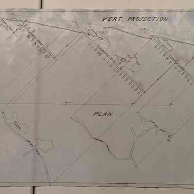 Enlarged Copy of H. B. Starbird's Map of Radcliff [Ratcliff] Mine Dated Aug. 30th, 1907
