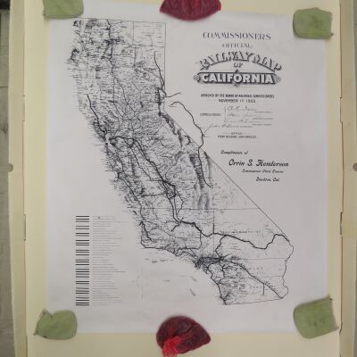 Commissioners Official Railway Map of California